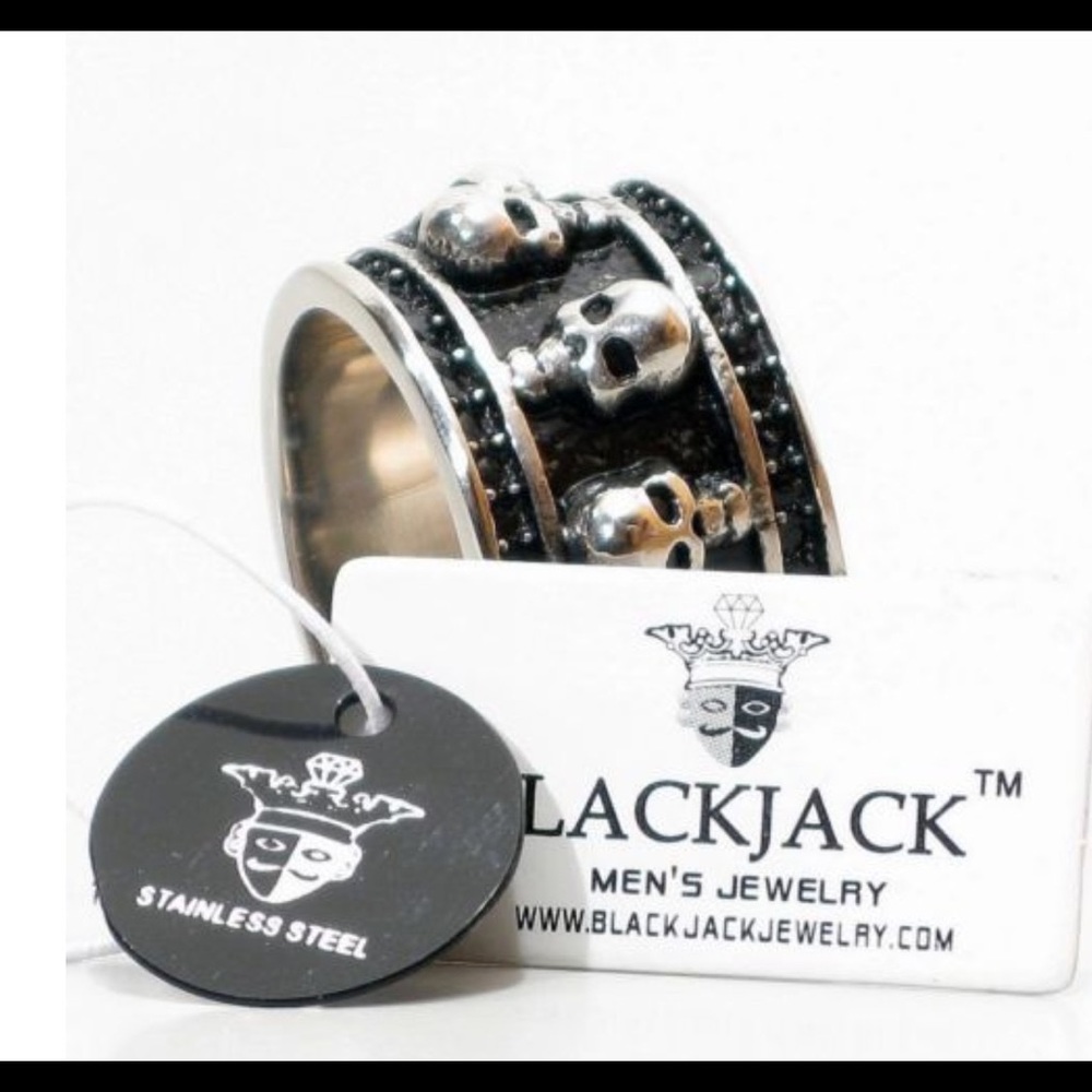 New BlackJack Men's Jewelry Ring Size 9